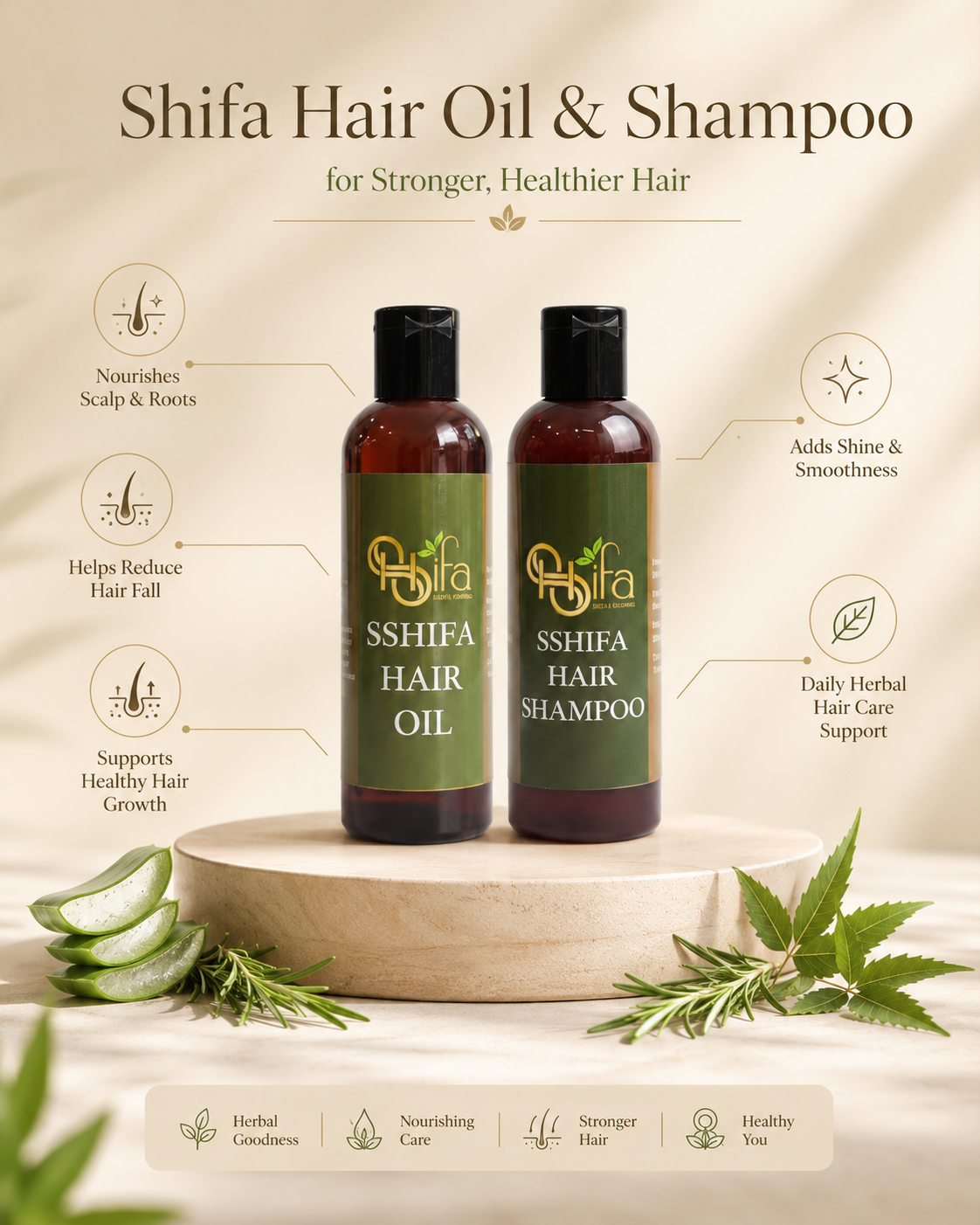 Hair Oil + Hair Shampoo