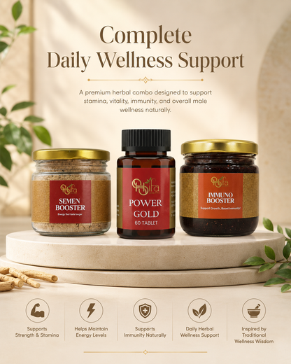 Semen Booster + Power Gold Tablet + Immuno Booster